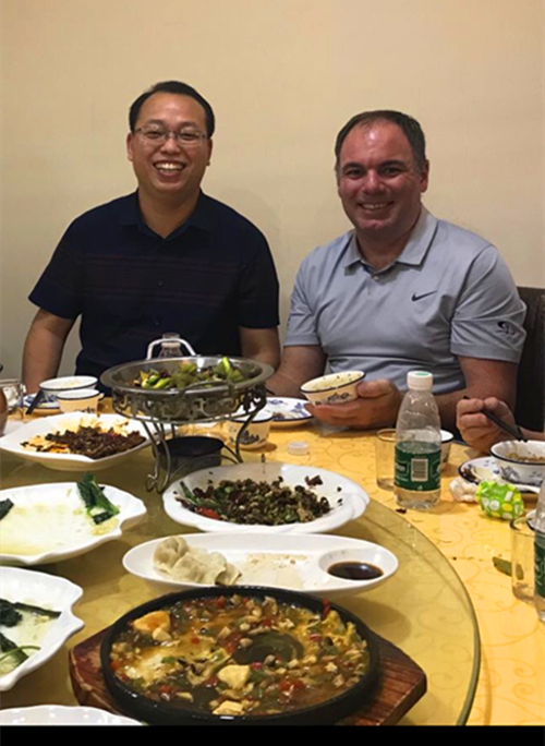 10.29号晚上李老师与美国巴里金第三代传人等大师一起晚餐。